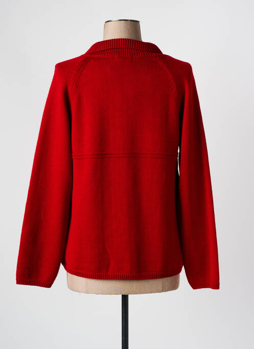 Gilet manches longues rouge ARMOR LUX pour femme