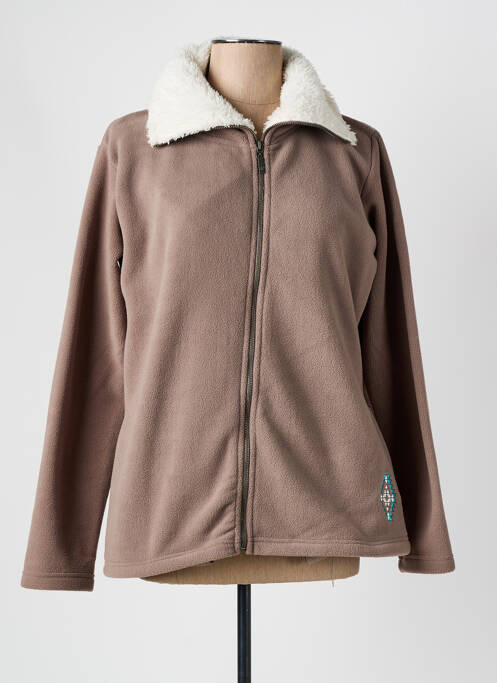 Polaire marron KALAÏS pour femme