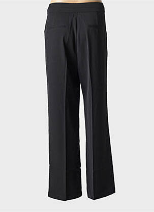 Pantalon large tissage popeline taille normale noir CAPTAIN TORTUE femme