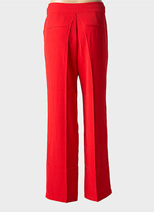 Pantalon large tissage popeline taille normale rouge CAPTAIN TORTUE femme