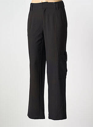 Pantalon droit stretch taille normale noir CAPTAIN TORTUE femme