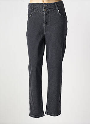 Jeans coupe slim stretch taille normale noir MAISON CAPTAIN femme