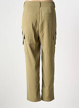 Pantalon cargo taille élastique taille normale vert MAISON CAPTAIN femme
