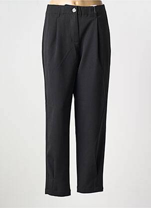 Pantalon droit tissage crêpe taille normale noir MAISON CAPTAIN femme