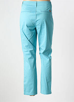 Pantalon chino tissage popeline taille normale bleu MISS BY CAPTAIN TORTUE femme