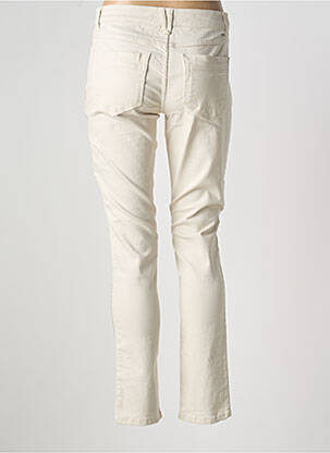 Jeans coupe slim stretch taille normale beige TREND BY CAPTAIN TORTUE femme