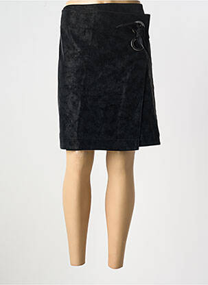 Jupe courte fermeture zippée au dos noir CAPTAIN TORTUE femme