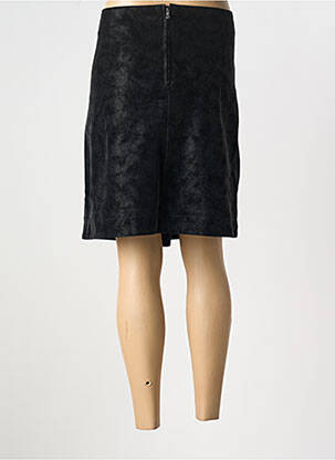 Jupe courte fermeture zippée au dos noir CAPTAIN TORTUE femme