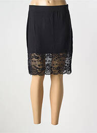 Jupe courte coupe droite noir MY ACCESSOIRES BY CAPTAIN TORTUE femme