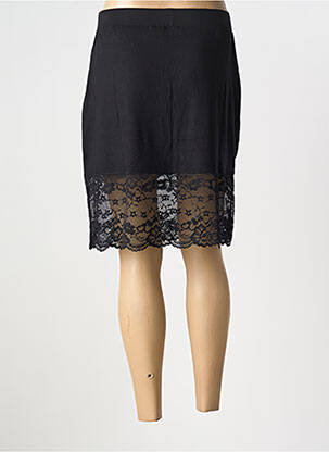 Jupe courte coupe droite noir MY ACCESSOIRES BY CAPTAIN TORTUE femme