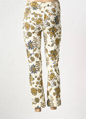 Jeans coupe slim beige CAPTAIN TORTUE pour femme seconde vue