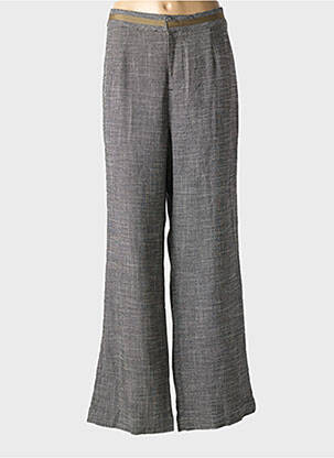 Pantalon flare gris CAPTAIN TORTUE pour femme