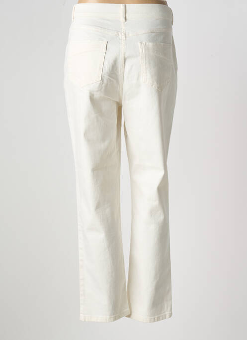 Jeans coupe slim beige CAPTAIN TORTUE pour femme