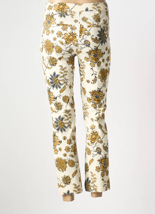 Jeans coupe slim beige CAPTAIN TORTUE pour femme