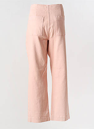 Jeans coupe droite taille haute taille haute rose MAISON CAPTAIN femme