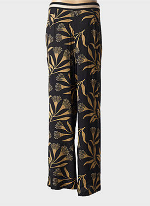 Pantalon large fermeture zippée sous rabat boutonné taille normale noir CAPTAIN TORTUE femme