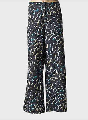 Pantalon large fermeture zippée sous rabat boutonné taille normale noir CAPTAIN TORTUE femme