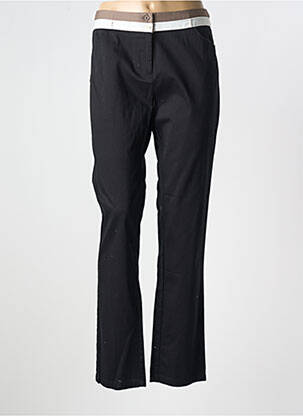 Pantalon slim tissage popeline taille normale noir MISS CAPTAIN femme