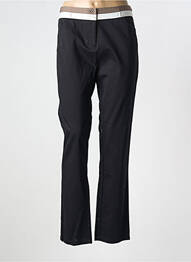 Pantalon slim tissage popeline taille normale noir MISS CAPTAIN femme