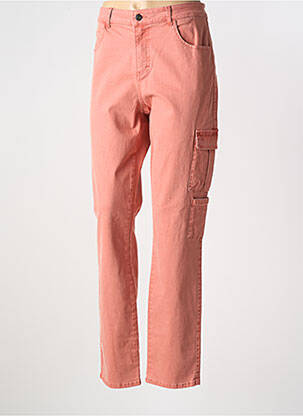 Jeans coupe droite stretch taille normale orange CAPTAIN TORTUE femme