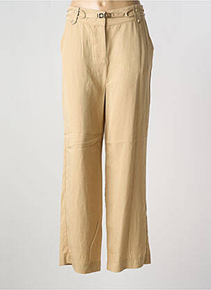 Pantalon large tissage popeline taille normale beige MAISON CAPTAIN femme