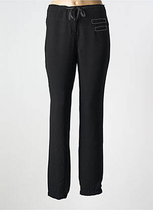 Pantalon slim taille élastique taille normale noir TREND MISS CAPTAIN TREND femme