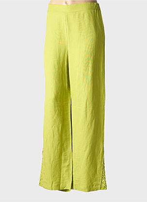 Pantalon droit taille élastique taille normale vert CAPTAIN TORTUE femme