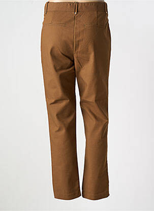 Pantalon chino tissage popeline taille normale marron MAISON CAPTAIN femme