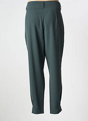 Pantalon droit tissage crêpe taille normale vert CAPTAIN TORTUE femme