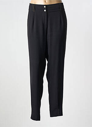 Pantalon slim taille normale taille normale noir TREND BY CAPTAIN TORTUE femme