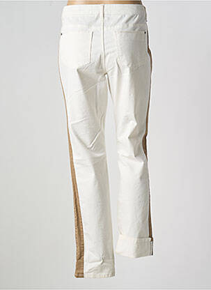 Pantalon slim tissage popeline taille normale beige TREND MISS CAPTAIN TREND femme