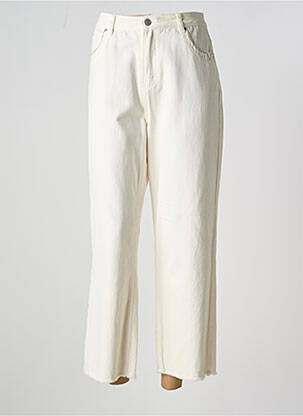 Jeans coupe droite stretch taille normale beige STORIES BY CAPTAIN TORTUE femme