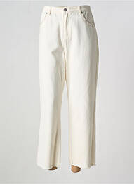 Jeans coupe droite stretch taille normale beige STORIES BY CAPTAIN TORTUE femme