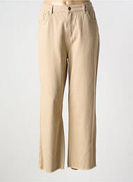 Jeans coupe droite stretch taille normale beige STORIES BY CAPTAIN TORTUE femme