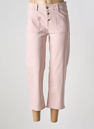 Pantacourt stretch taille normale rose LITTLE MISS BY CAPTAIN TORTUE femme