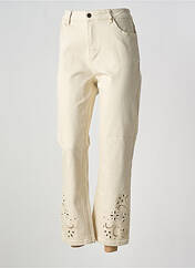 Jeans coupe droite beige MAISON CAPTAIN pour femme seconde vue