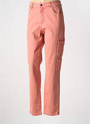 Jeans coupe droite orange CAPTAIN TORTUE pour femme seconde vue