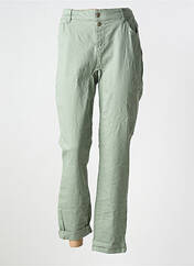 Jeans coupe slim vert MISS BY CAPTAIN TORTUE pour femme seconde vue