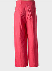 Pantalon droit rouge CAPTAIN TORTUE pour femme seconde vue