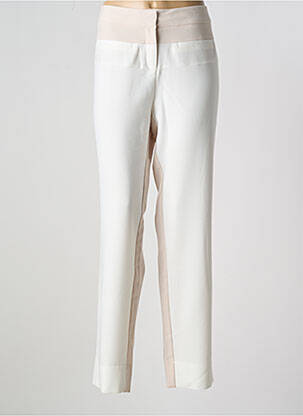 Pantalon slim beige MISS CAPTAIN pour femme