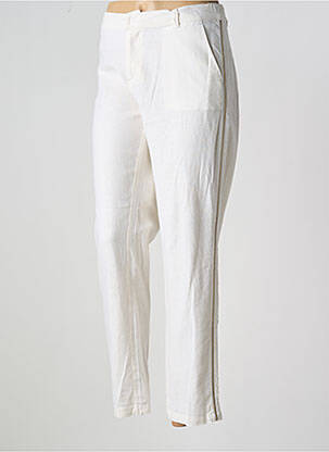 Pantalon slim beige TREND BY CAPTAIN TORTUE pour femme