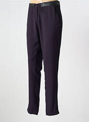 Pantalon slim violet MISS CAPTAIN pour femme seconde vue