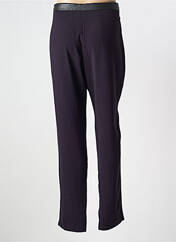 Pantalon slim violet MISS CAPTAIN pour femme seconde vue