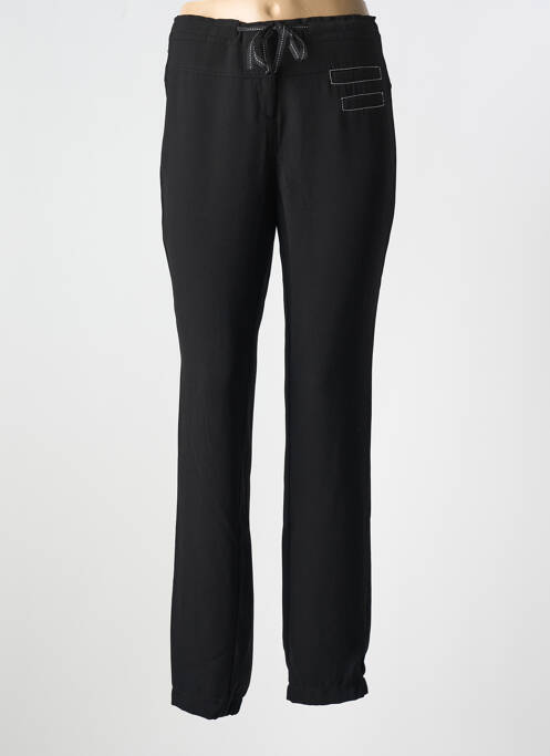 Pantalon slim taille élastique taille normale noir TREND MISS CAPTAIN TREND femme