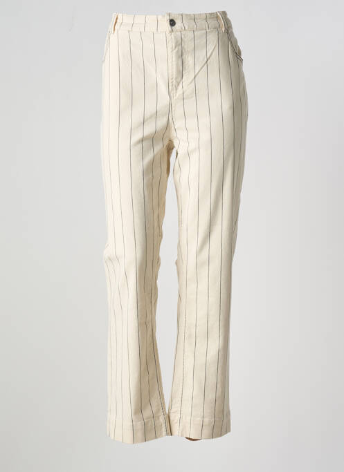 Jeans coupe droite beige MAISON CAPTAIN pour femme