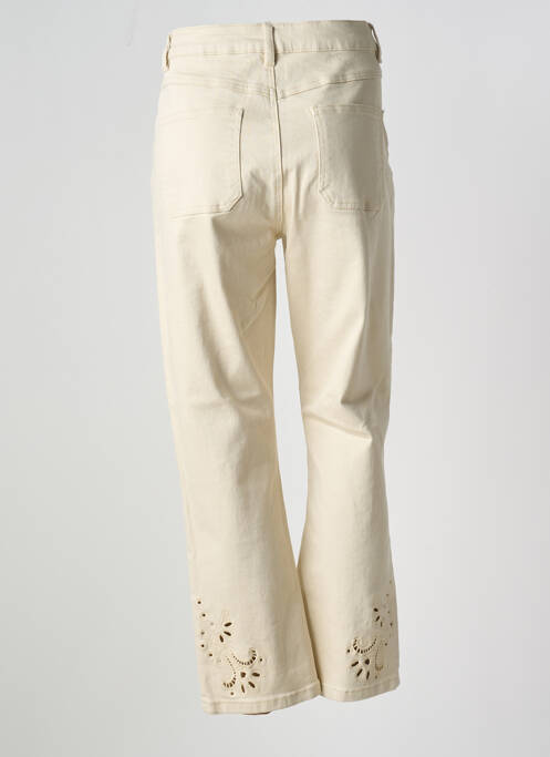 Jeans coupe droite beige MAISON CAPTAIN pour femme