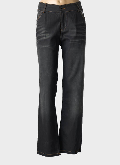 Jeans coupe droite noir LADY CAPTAIN pour femme