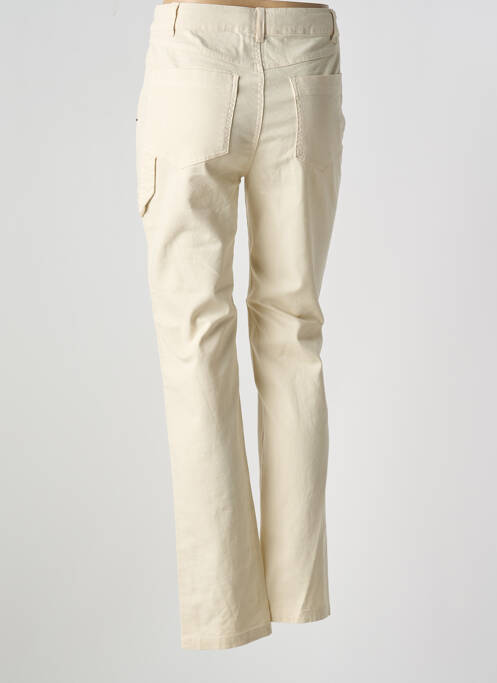 Jeans coupe slim beige CAPTAIN TORTUE pour femme