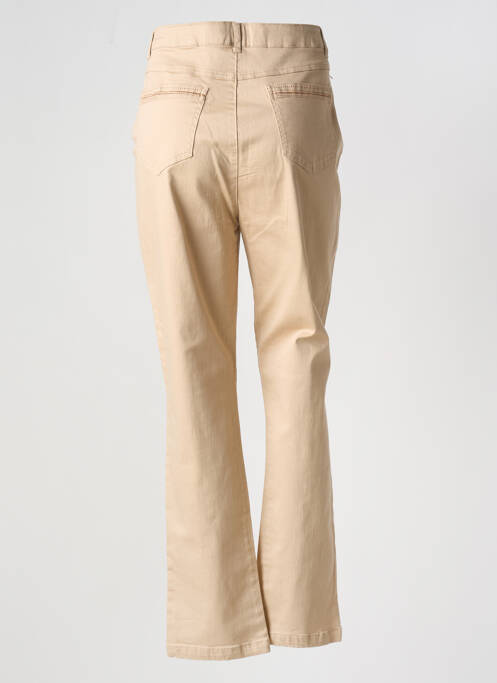 Jeans coupe slim beige TREND BY CAPTAIN TORTUE pour femme