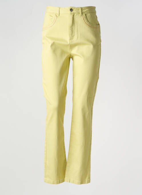 Jeans coupe slim vert TREND BY CAPTAIN TORTUE pour femme